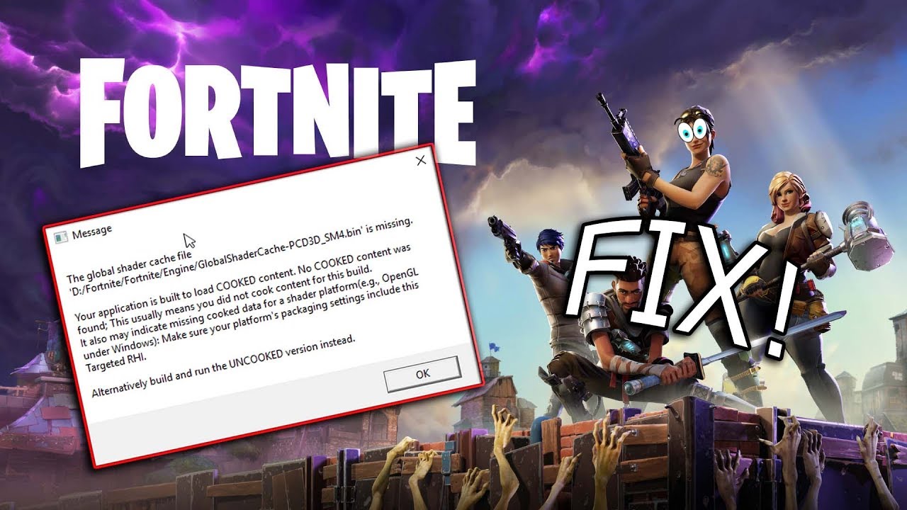 [FortNite] How to Fix GlobalShaderChace-PCD3D_SM4.BIN' is ... - 1280 x 720 jpeg 162kB