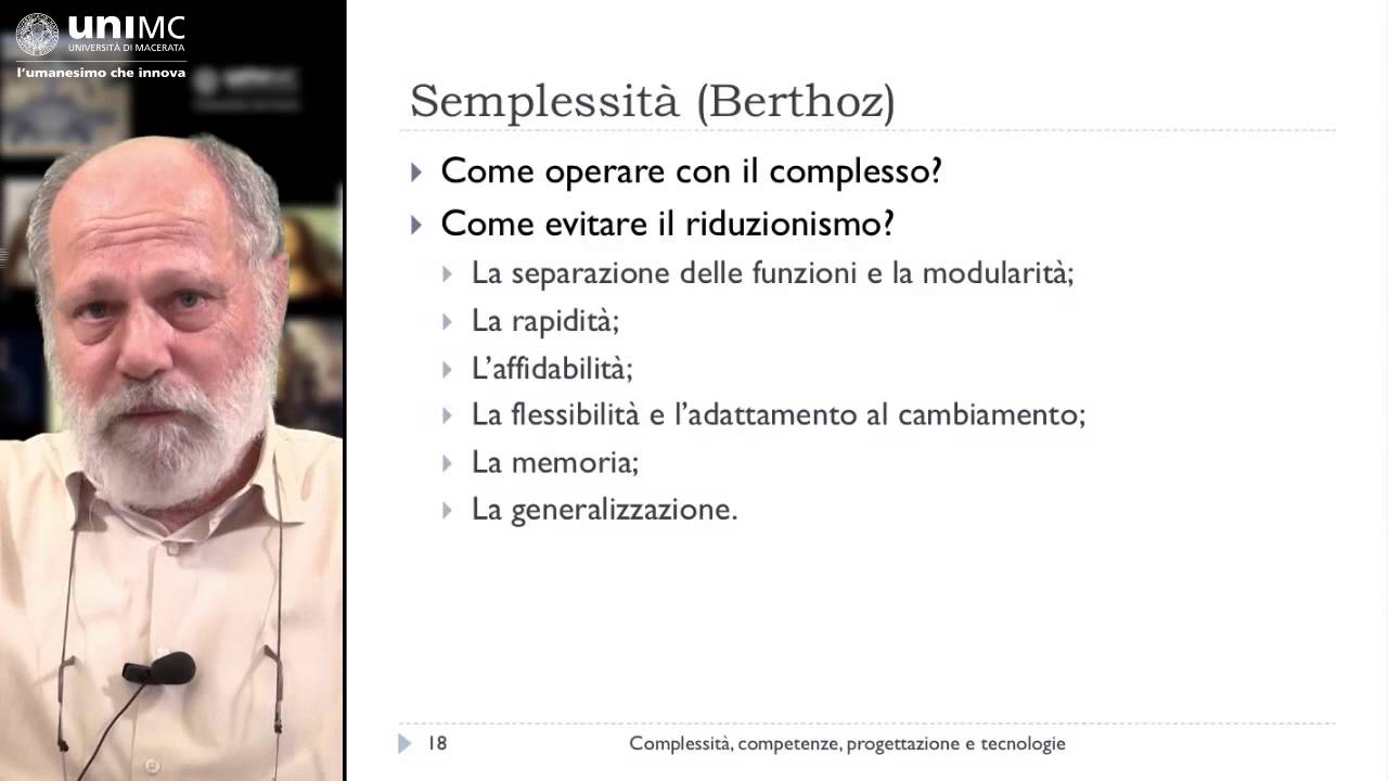 Pier Giuseppe Rossi: La ricorsività tra generale e particolare e la semplessità