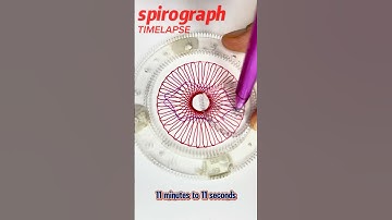 Spirograph timelapse 11min to 11sec #spirograph #timelapse #shorts #viral #satisfying #pattern #usa