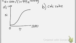 Math 109 : 5.1 #1 (College Algebra Tutorial : Logistic Functions)