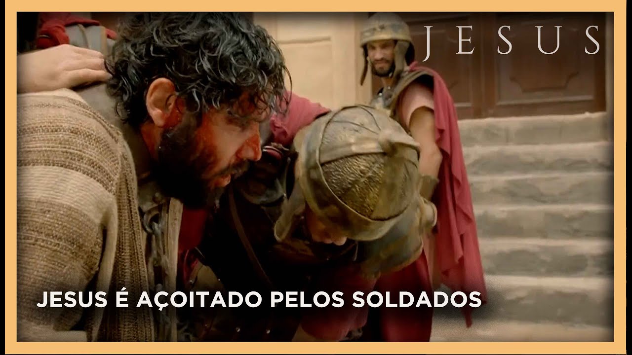 Jesus é açoitado pelos soldados | NOVELA JESUS - YouTube