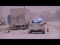 02-17-2021 Memphis, TN Heavy Snow - Traffic Accidents on I-240 - Vehicles in Walls