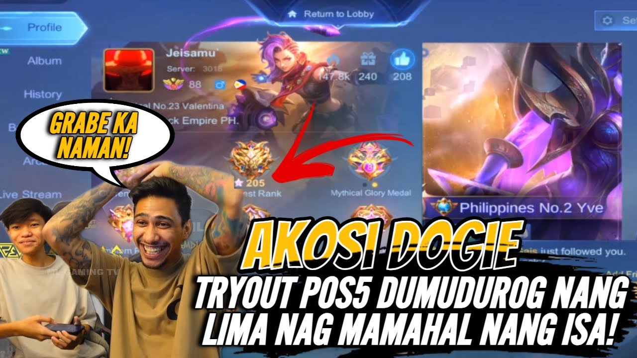 AKOSI DOGIE TRYOUT POS5 DUMUDUROG NANG LIMA NAG MAMAHAL NANG ISA! LAUGHTRIP TALAGA!🤣