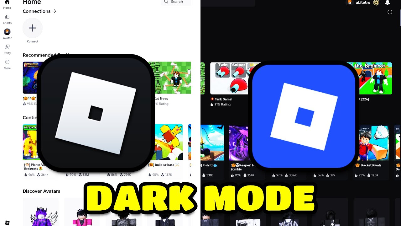 How To Turn On Dark Mode In Roblox YouTube 