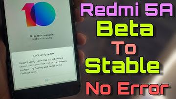 Redmi 5A Beta To Stable No Error - Full Install Process - Full Review