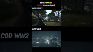 BFV vs COD WW2 Long Distance Sniper Comparison
