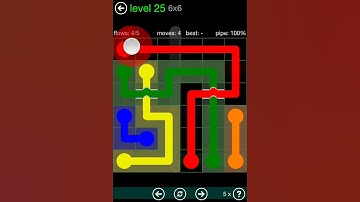 Flow Free Bridges Classic Pack 6x6 Level 25 Walkthrough