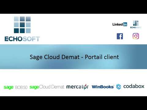 Sage Cloud Demat : Portail Client - Présentation