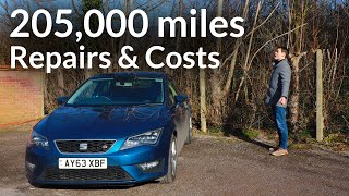 Repairs and Costs Over 205,000 miles in a SEAT Leon Petrol