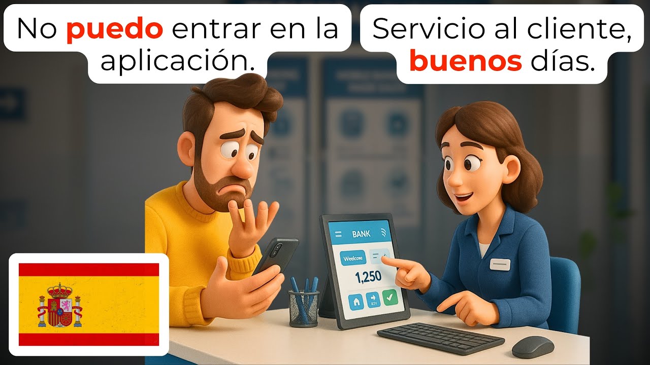 🇪🇸 Банковские Диалоги A1 A2 Изучайте Настоящий Испанский для Начинающих Говорите как Носитель Языка