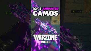 Top 5 Animated Camos in Warzone Mobile #WarzoneMobile #ad #warzonemobile_partner