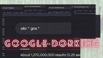 Google Dorking // Investigating vulnerable websites using GOOGLE