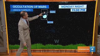 Floridians will be able to be rare interaction between Mars and the moon
