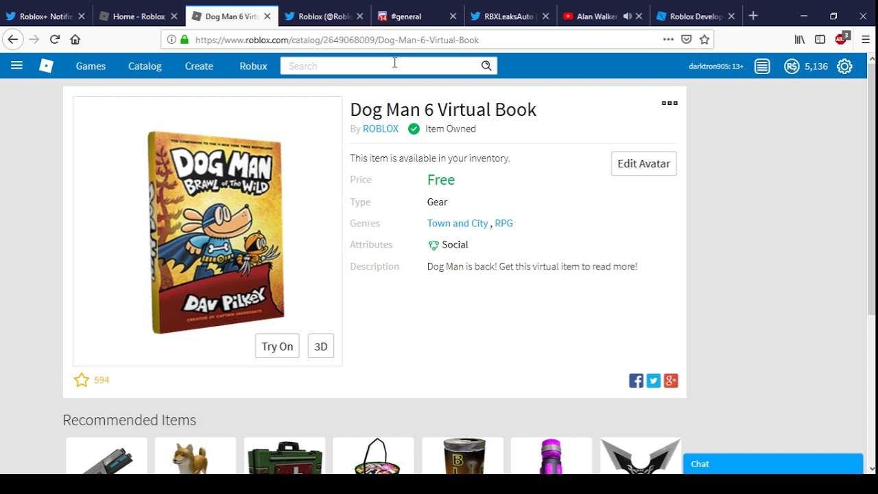 How To Get Dog Man 6 Virtual Book Roblox Youtube - roblox dog man