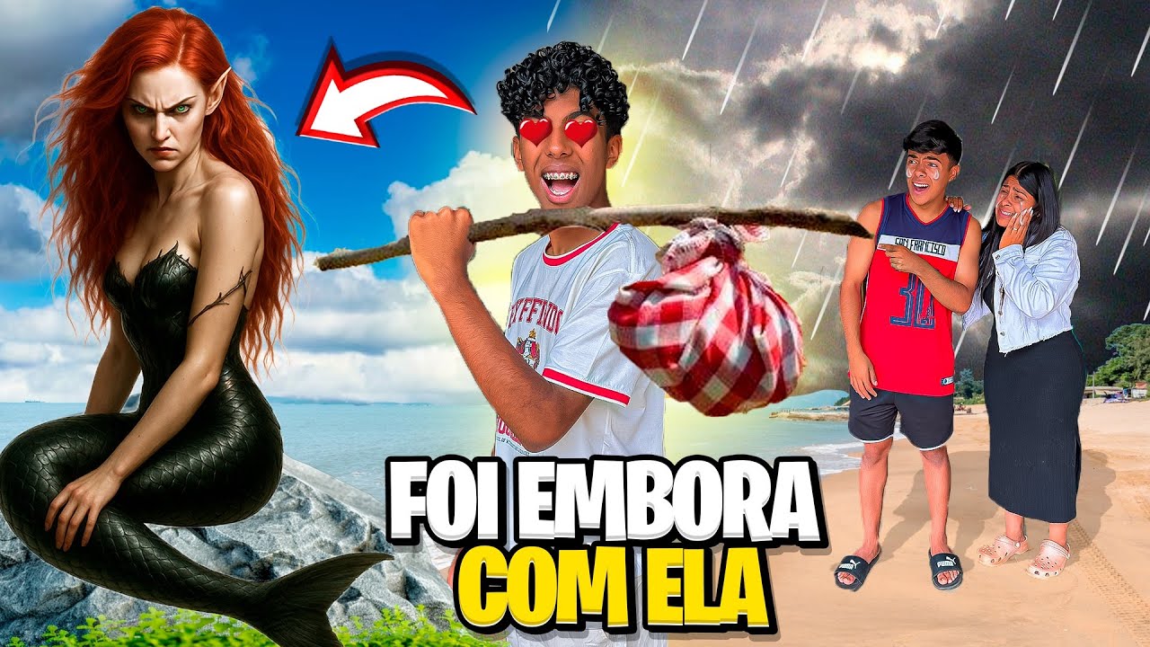GABRIEL FUGIU DE CASA PARA MORAR NO LAGO COM A SEREIA!