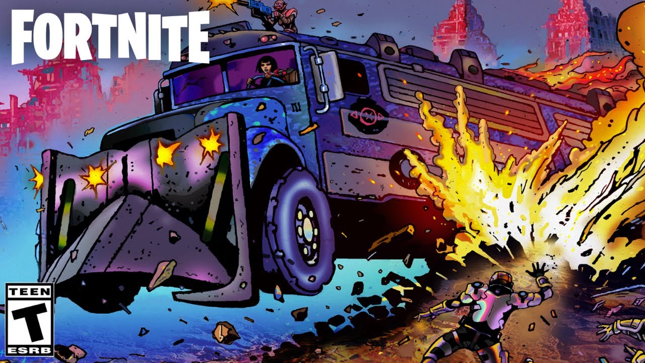 The New ARMORED Battle Bus Vehicle! | Fortnite Cinematics