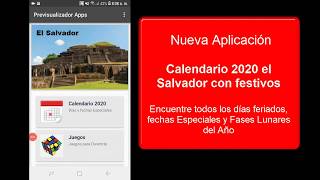 Calendario 2020 el Salvador con festivos screenshot 5