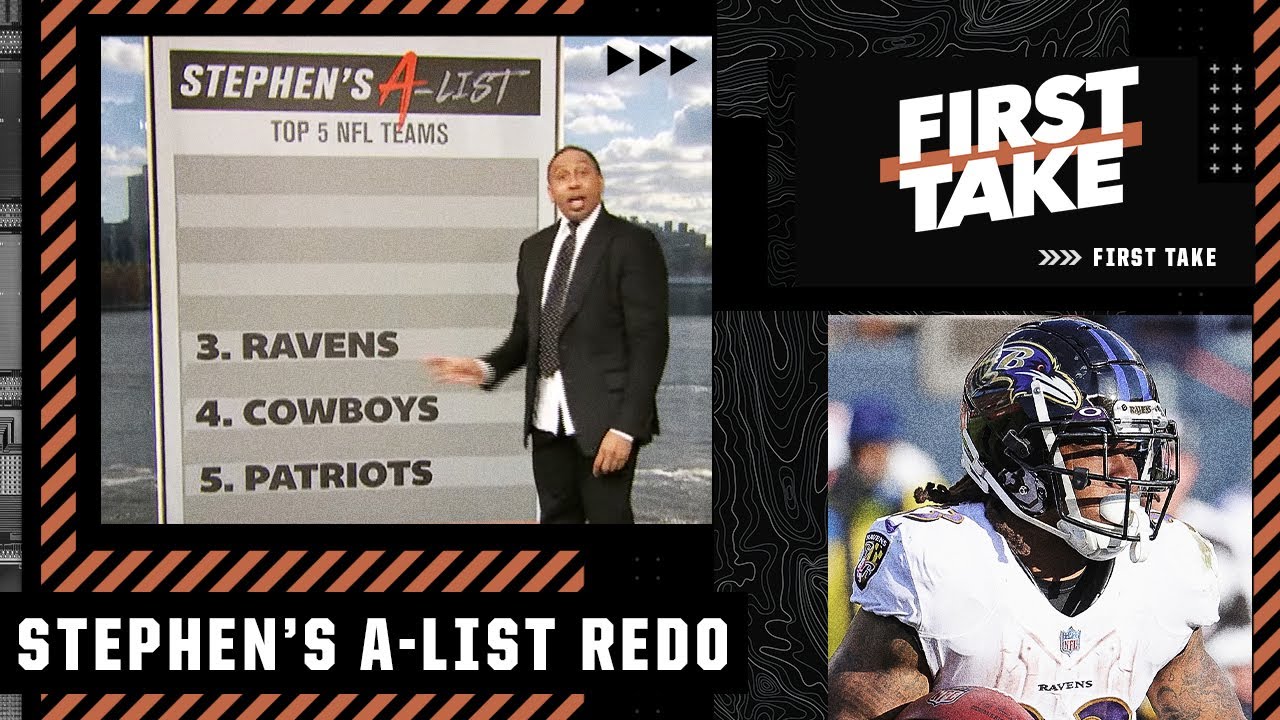 champignon Anmelder Intakt Stephen A. re-ranks his Top 5 NFL teams list after Week 11 | First Take -  YouTube