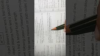 Newton formula , Displacement method , Linear Magnification All Cases #class12thphysics#shorts#viral