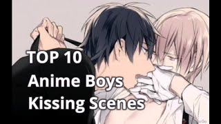 Top 10 Anime Boys Kissing Scenes - BL . Nightcore - YouTube