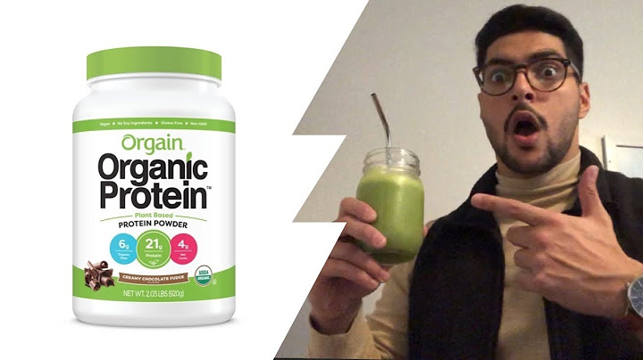 Orgain organic protein plant based powder vanilla bean