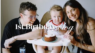 Vegan/Gluten-free Baby Smash Cake Recipe | Landos first birthday vlog