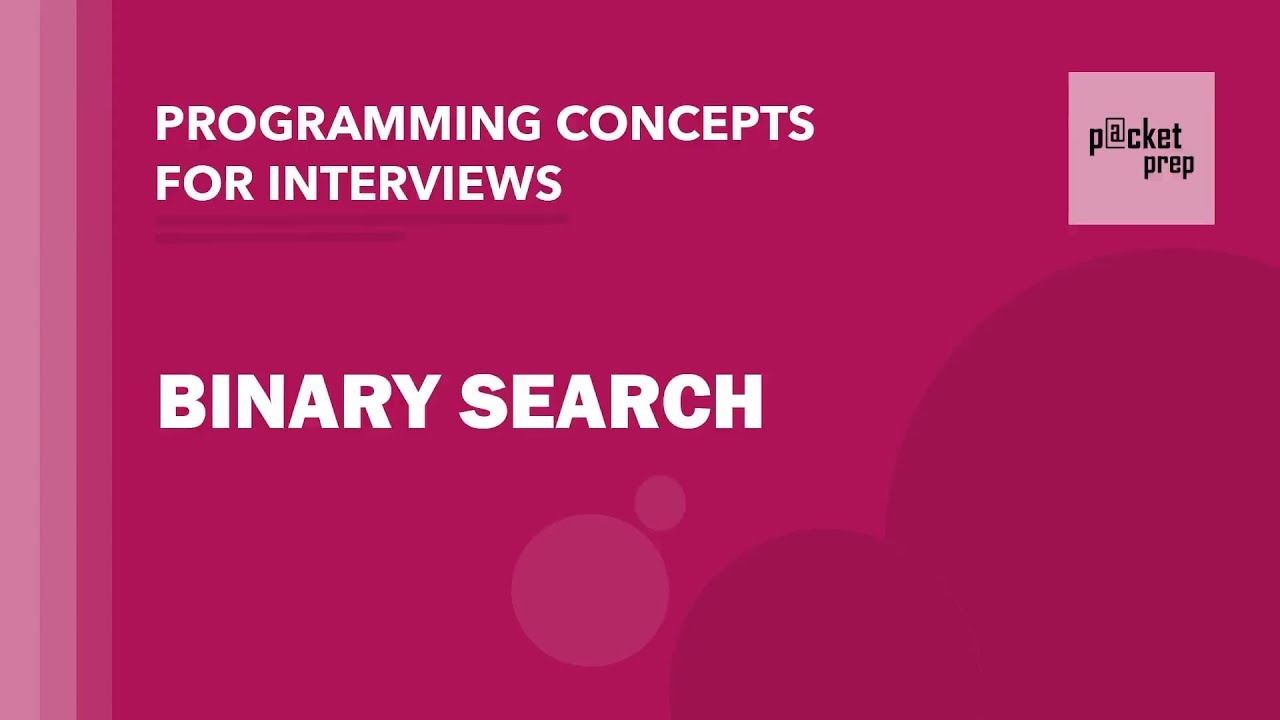 Binary Search | Algorithms | Programming Concepts - YouTube