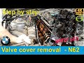 BMW N62 - E65 Valve timing cover removal, cleaning, and reinstall - all steps shown