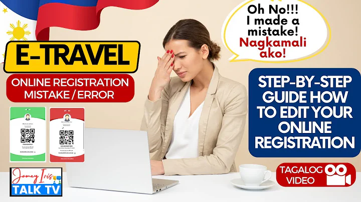 E-Travel Error or Mistakes | Step-by-Step Guide How to Edit your Online Registration Form (Tagalog )
