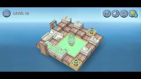 LEVEL 18 - POOLS II | Flow Water Fountain 3D Puzzle | Walkthrough, Gameplay, Zonder Commentaar