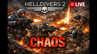 HELLDIVERS 2 LIVE 🔴 No Plan. Random Squad. Total Chaos.