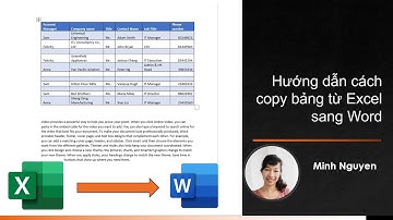Tuyệt chiêu copy bảng từ Excel sang Word không bị lỗi format