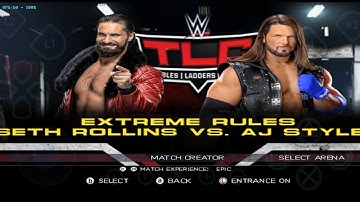 🎮 WWE 2k23|Seth Rollins vs AJ styles Gameplay|WWE 2k23 Wii Gameplay dolphin emulator.