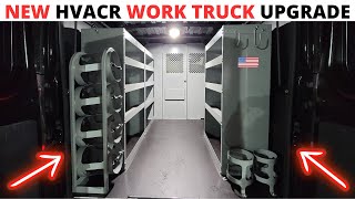 HVAC Work Van: New HVAC Work Truck Upgrade & Tour (HVAC Van Tour) HVAC Work Van Build/Shelving