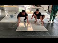 Tools and skills for construction of living room floors with beautiful imitation stone ceramic tiles