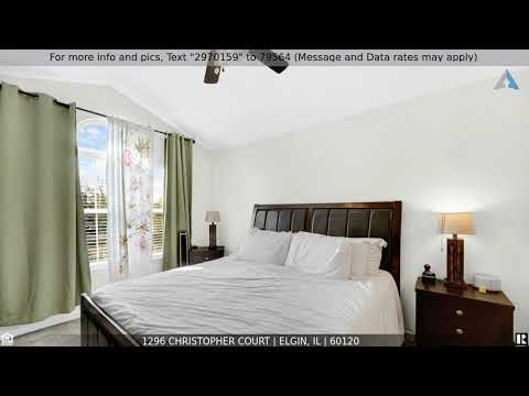 1296 Christopher Court, Elgin, IL home video tour