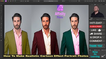 Affinity Photo   How to make Realistic Portrait Cartoon Effect