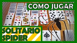 Cómo jugar Solitario Spider