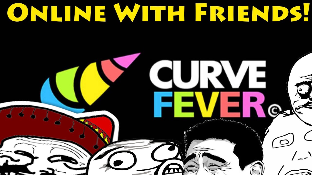 Curve fever online with friends