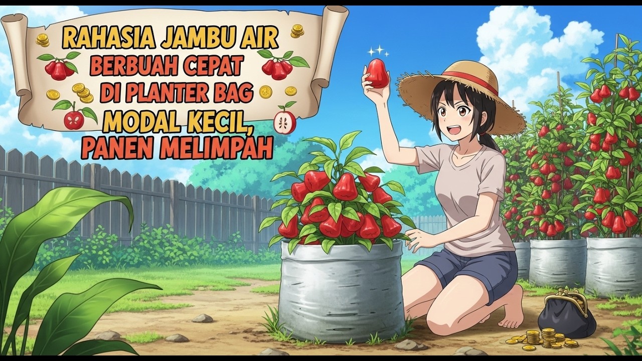 Rahasia Jambu Air Berbuah Cepat di Planter Bag, Modal Kecil Panen Melimpah
