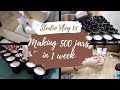 Studio Vlog 01 - Candle making, mass candle production for business customer, 500 jars in 1 week