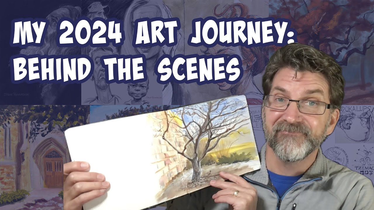 My 2024 Art Journey: Behind the Scenes - YouTube