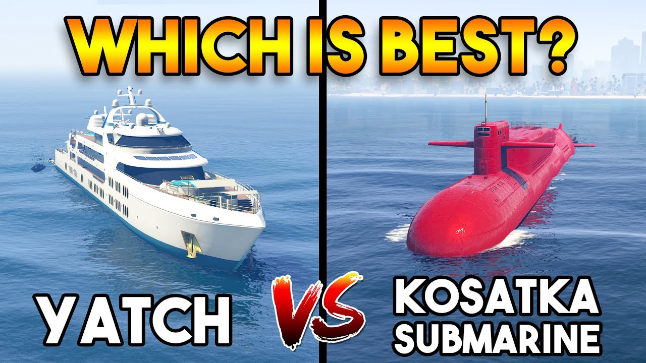 GTA 5 ONLINE : YACHT VS SUBMARINE (WHICH IS BEST?)