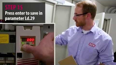 KEB Elevator Drive Inertia Learn on MCE iControl