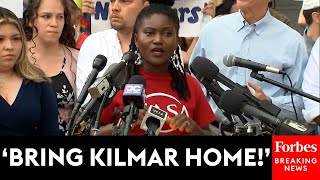 Faith Leaders And Immigration Justice Advocates Hold A Rally In Support Of Kilmar Abrego Garcia