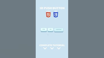 3D Push Button Hover Effect in HTML and CSS #buttons #shortsvideo