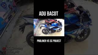 Adu bacot knalpot proliner vs sc project for gsxr150 #gsxr150 #shorts