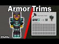 Armor trims and smithing table changes  minecraft snapshot 23w04a