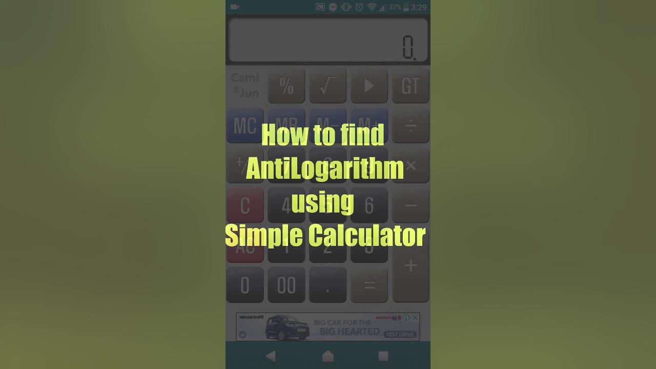 How to find Antilog using simple calculator ? YouTube