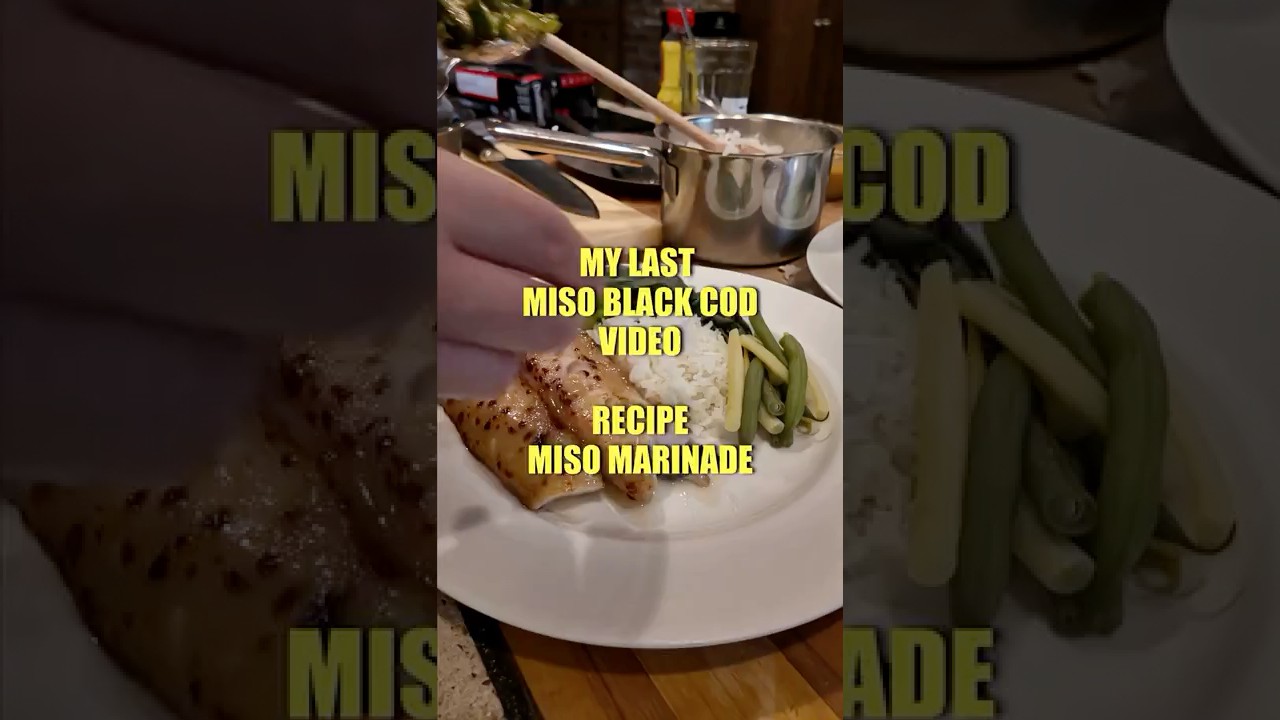 This is what I made as a personal chef in Beverly Hills. Miso black cod. my final miso cod video!